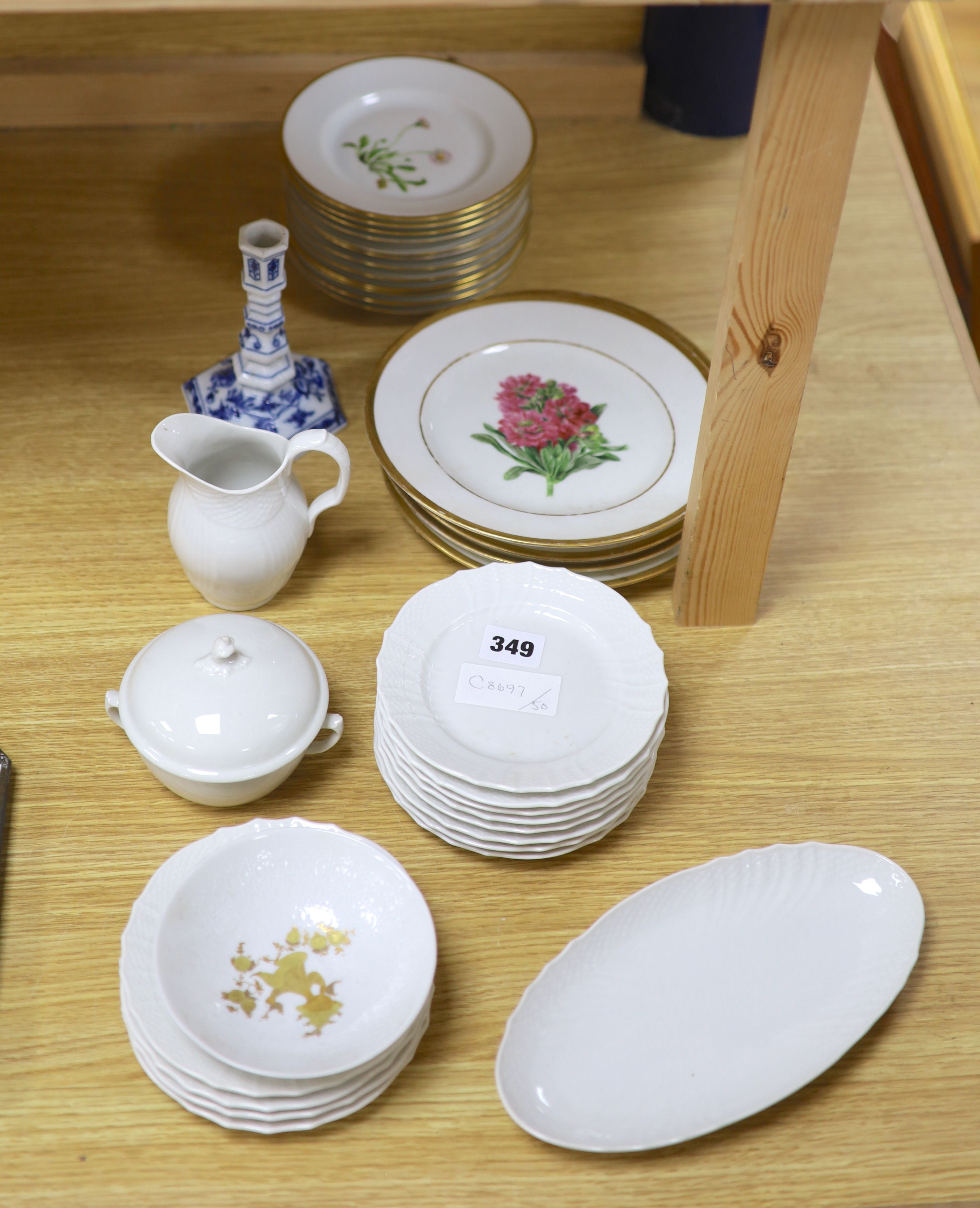 A quantity of mixed Continental ceramics to include Copenhagen, Rosenthal, Meissen etc.